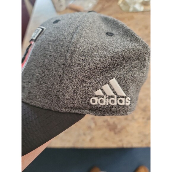 DC United MLS Adidas Fitted Hat S/M – Gray with Black Brim & Embroidered Logo - Picture 3 of 5
